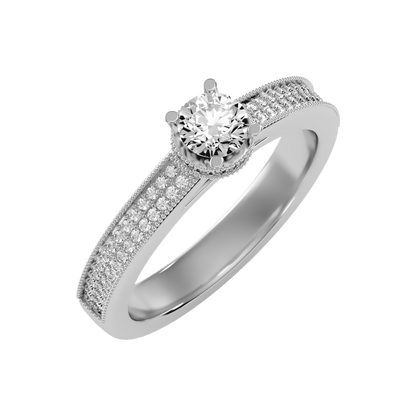 Gaz Solitaire Ring-Color_White-Gold