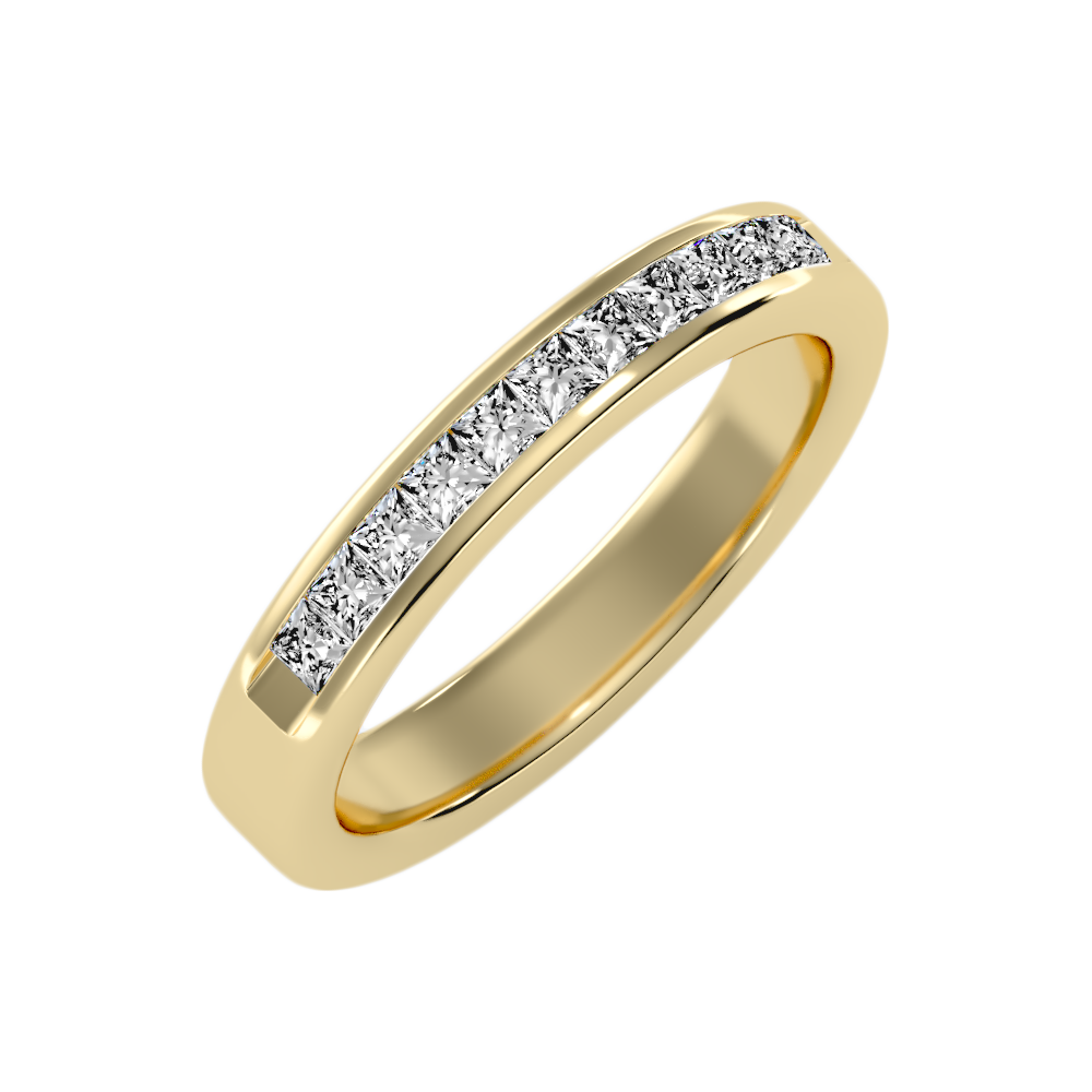 Qwen Half Eternity Band-Color_Yellow-Gold