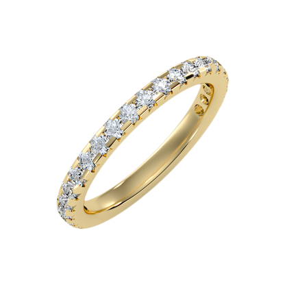 Lively Half Eternity Wedding Band-Color_Yellow-Gold