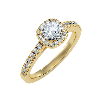 Bern Halo Diamond Engagement Ring