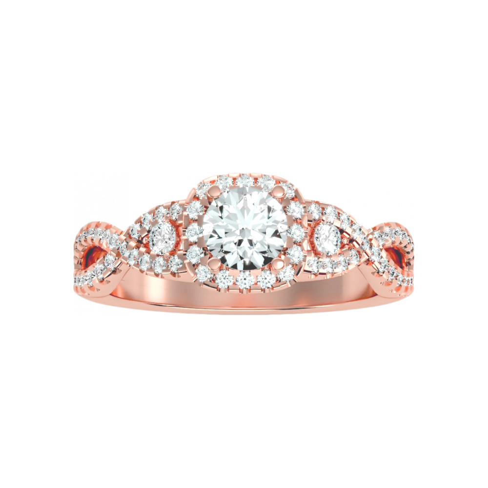 The Exquisite Halo Ring