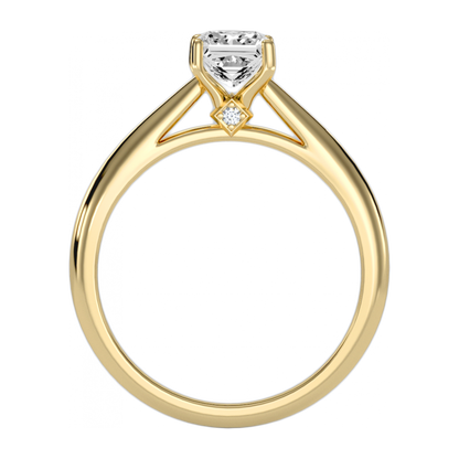 The Pure Single Stone Ring-Color_Yellow-Gold
