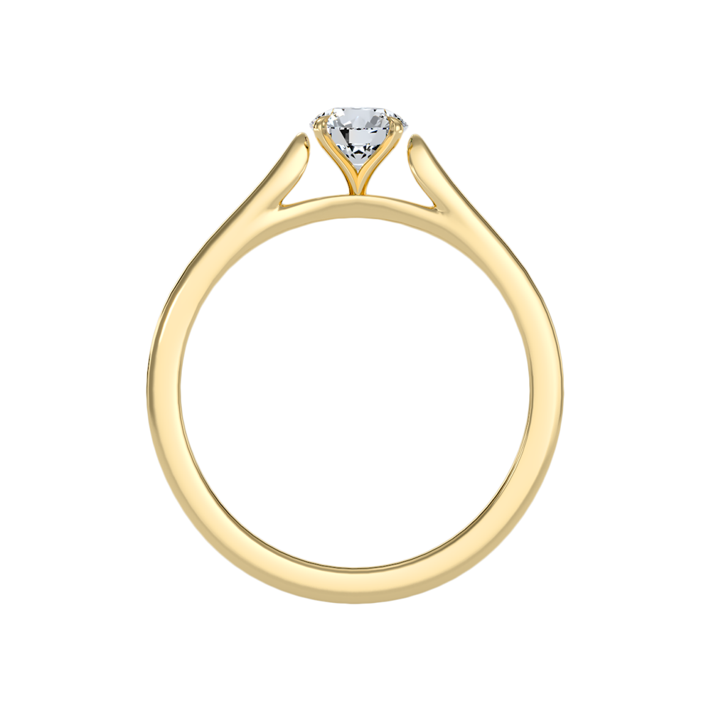 Cloud Classic Solitaire Ring