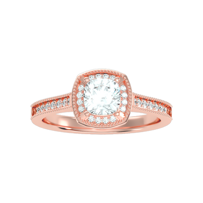 Amy Diamond Halo Ring