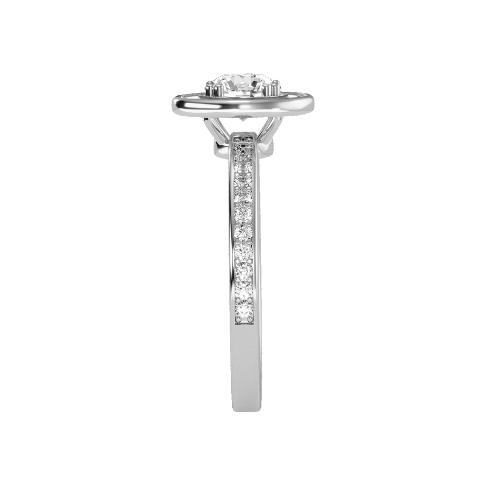 Cele Classic Halo Diamond Engagement Ring