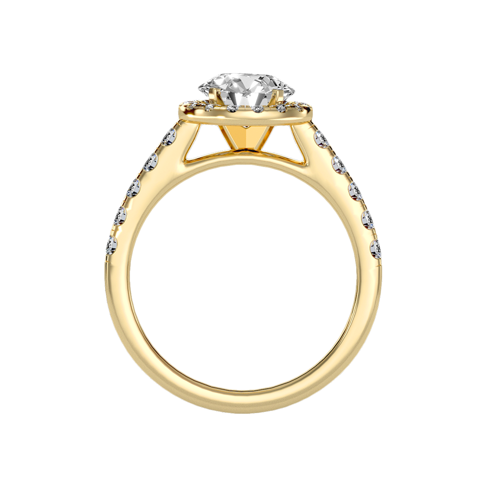 Dreamy Classic Halo Diamond Engagement Ring