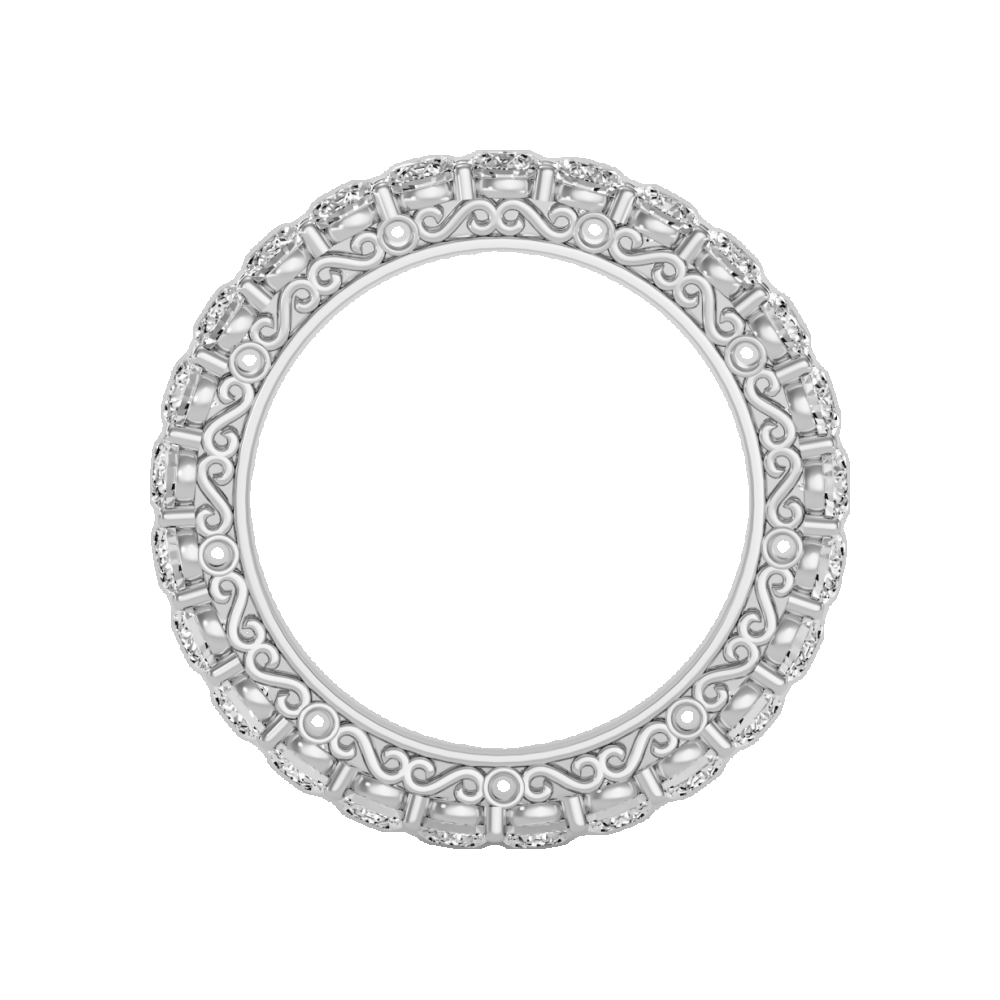 Voylla Wedding Band-Color_White-Gold