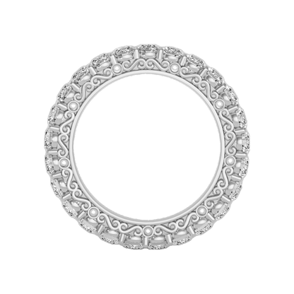 Voylla Wedding Band-Color_White-Gold