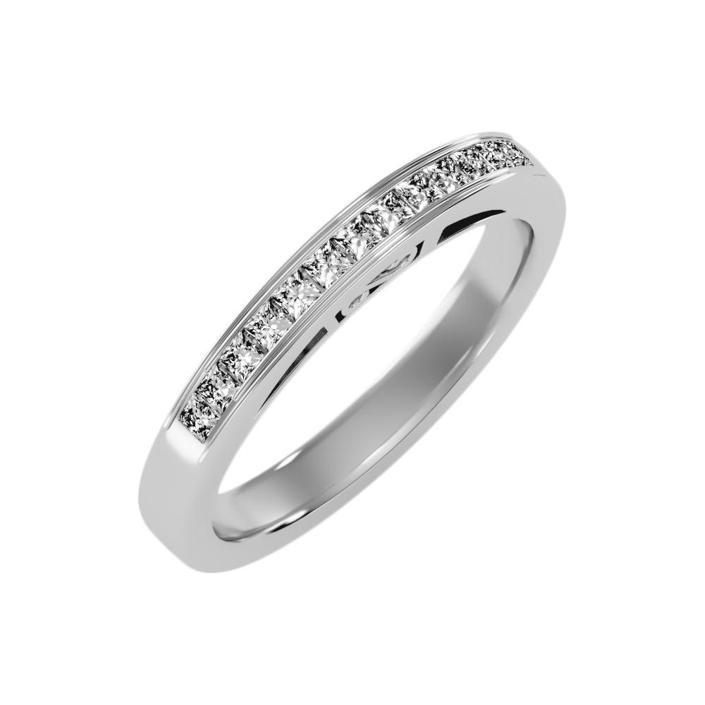 Syzygy Half Eternity Band-Color_White-Gold