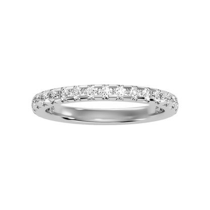 Lively Half Eternity Wedding Band