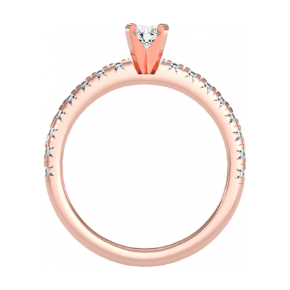 The Mysterious Solitaire Ring-Color_Rose-Gold