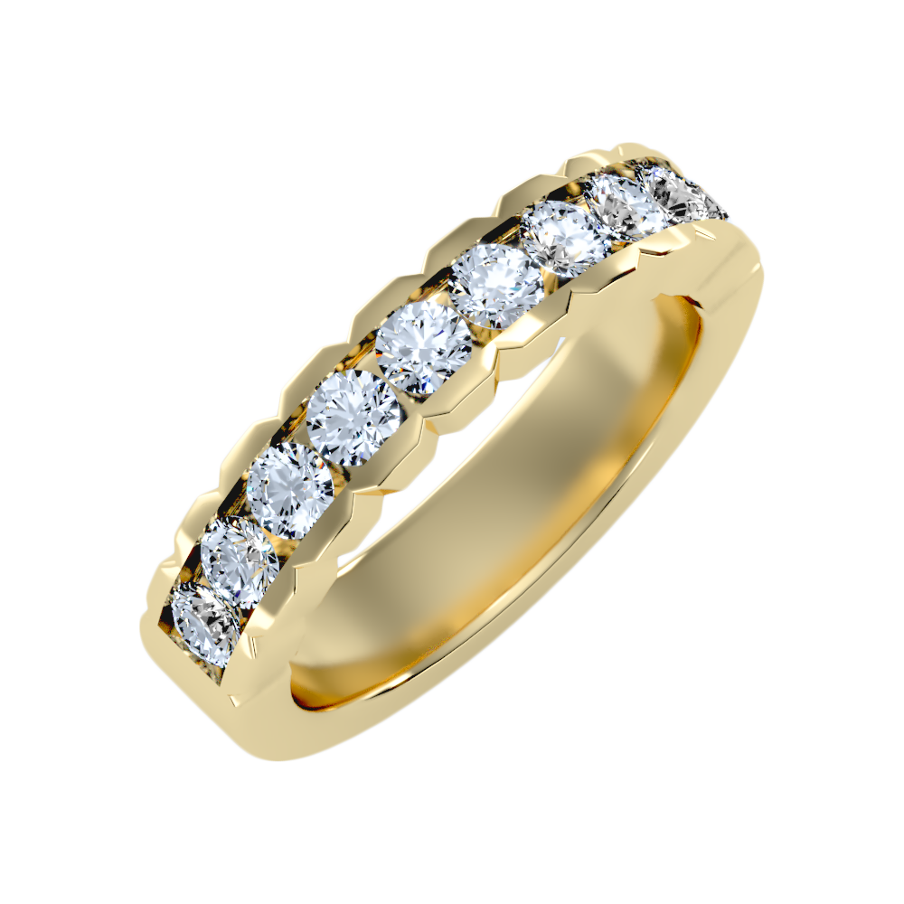 Strand Half Eternity Band-Color_Yellow-Gold