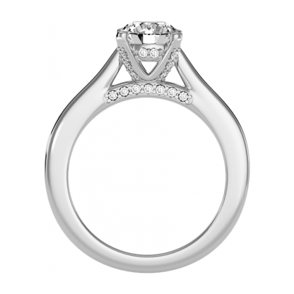Classy Diamond Ring-Color_White-Gold