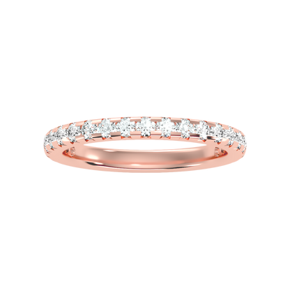 Lively Half Eternity Wedding Band