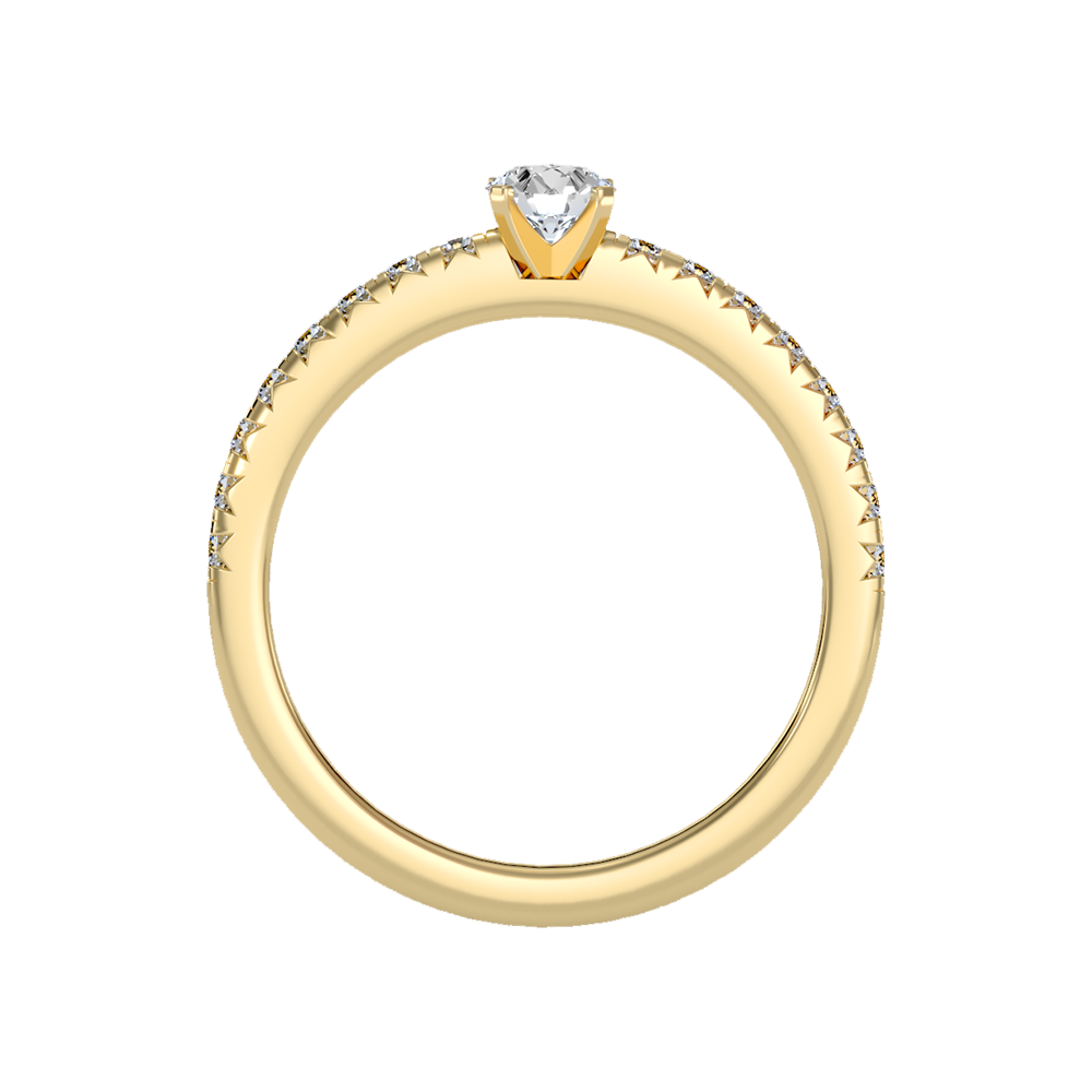 Eccentric Solitaire Ring