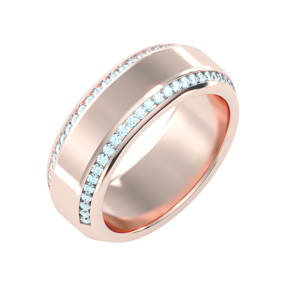 Precision Men's Broad Band Ring-Color_Rose-Gold