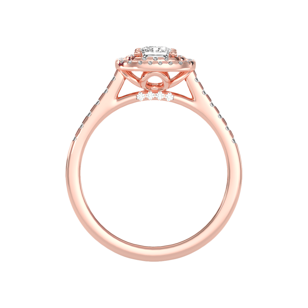 Exceptional Halo Diamond Engagement Ring