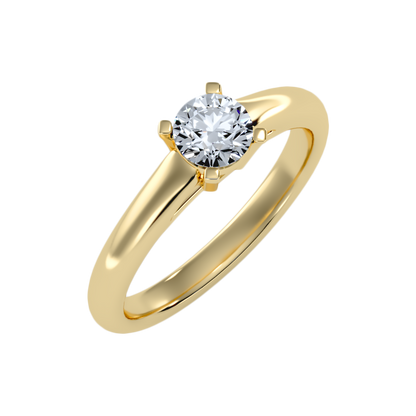 Vello Classic Solitaire Ring-Color_Yellow-Gold