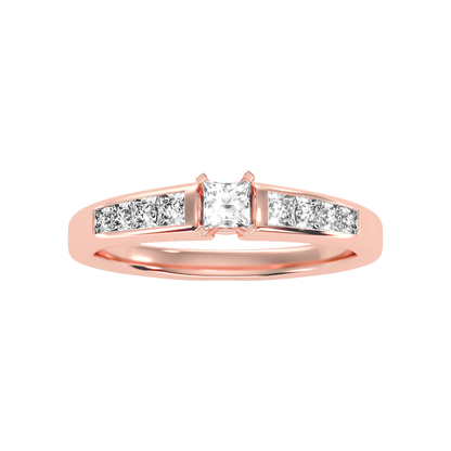 Burning Solitaire Ring