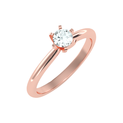 Luxuriant Solitaire Ring-Color_Rose-Gold