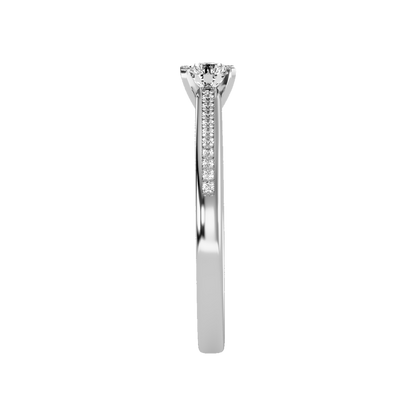 Glittery Solitaire Ring