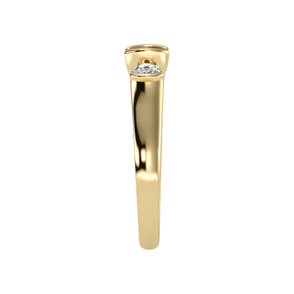 The Stylish Three Stone Ring