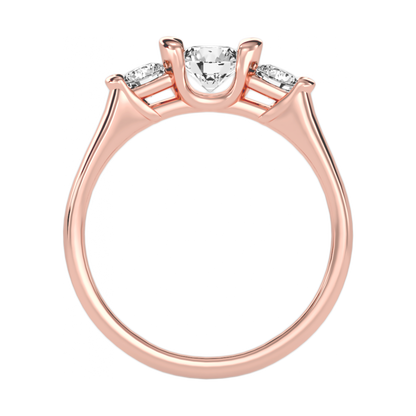 The Stylish Three Stone Ring-Color_Rose-Gold
