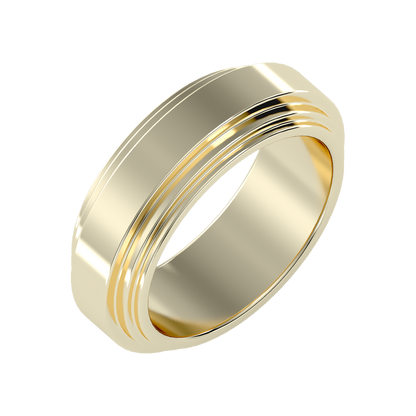 Splendor Men's Broad Band Ring-Color_Yellow-Gold