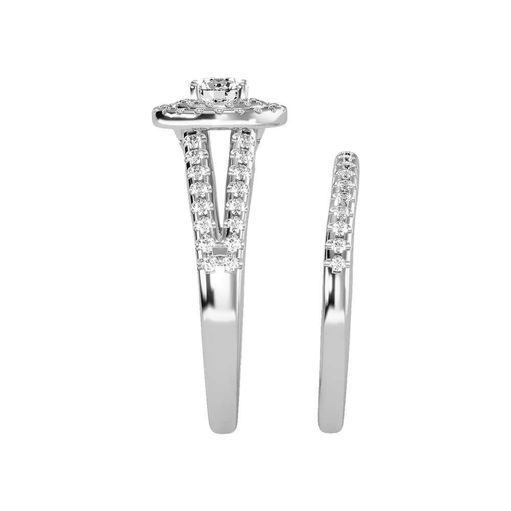 Glistening Bridal Ring Set