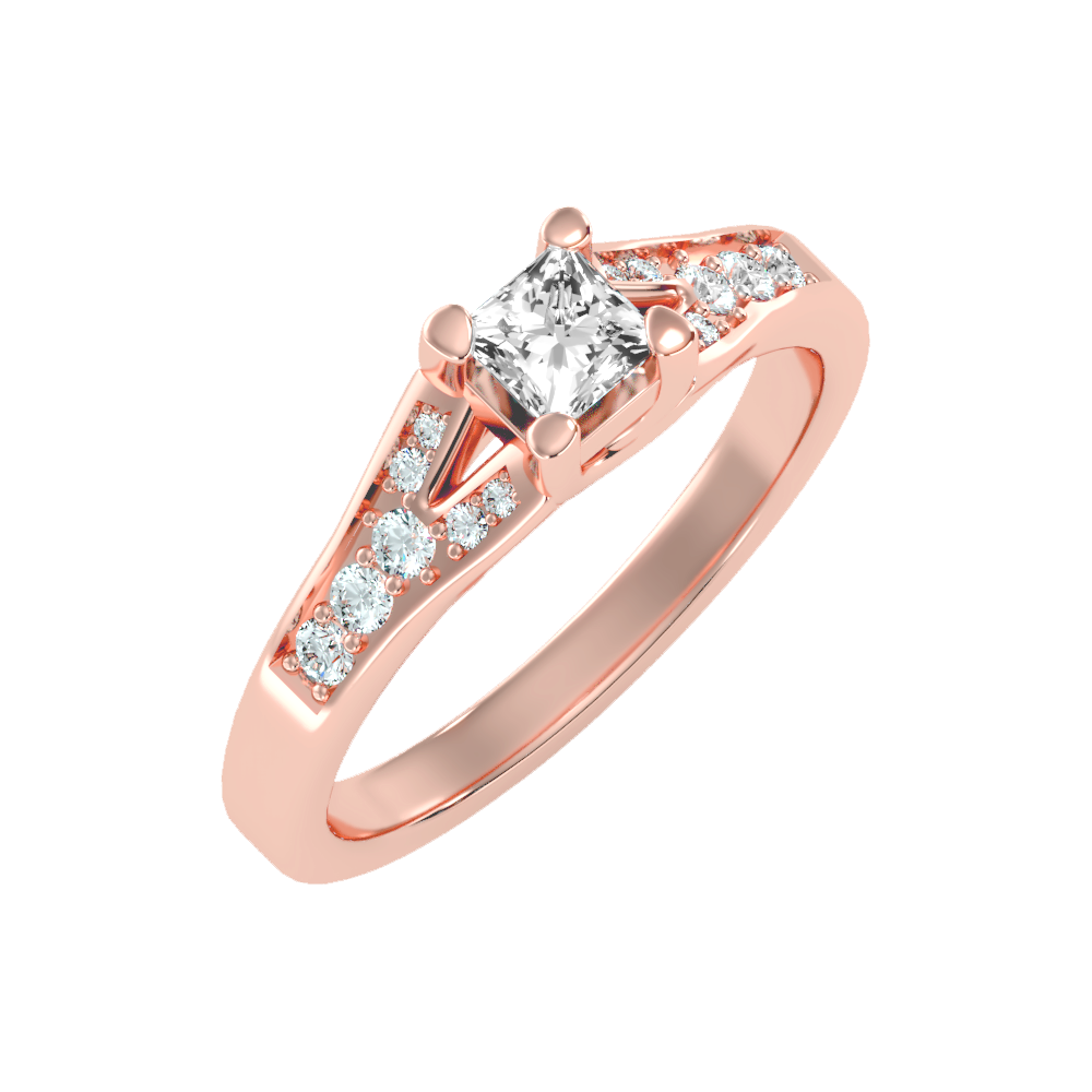 Queen Solitaire Ring