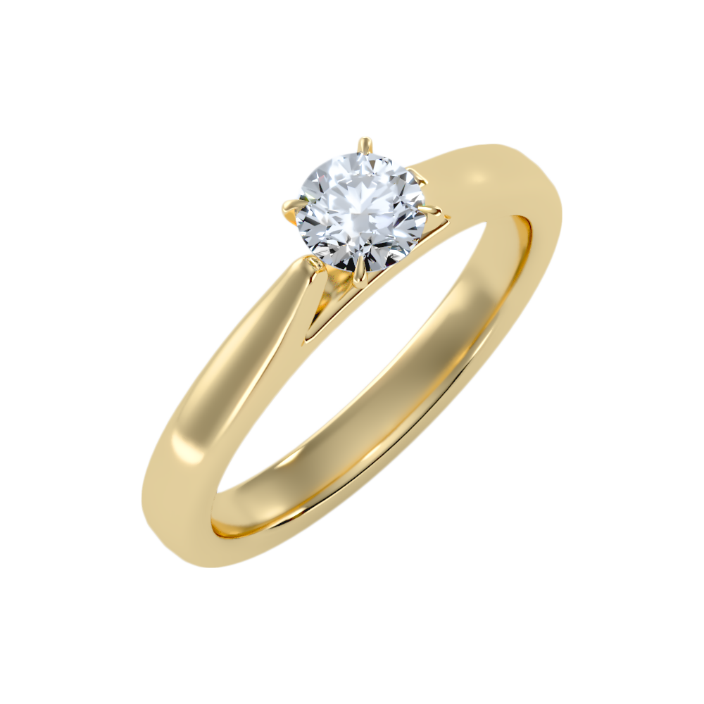 Super Classic Solitaire Ring-Color_Yellow-Gold