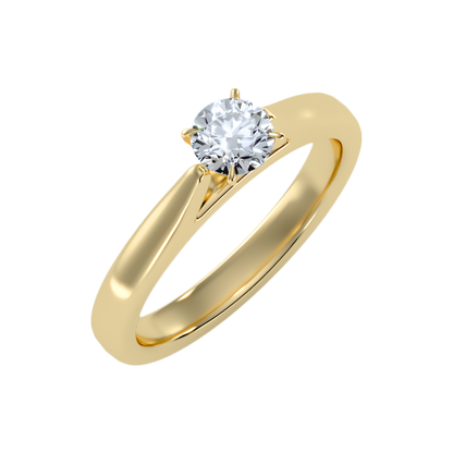 Super Classic Solitaire Ring-Color_Yellow-Gold