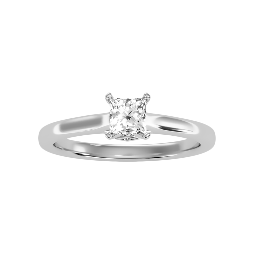 Luxuriant Princess Cut Solitaire Ring