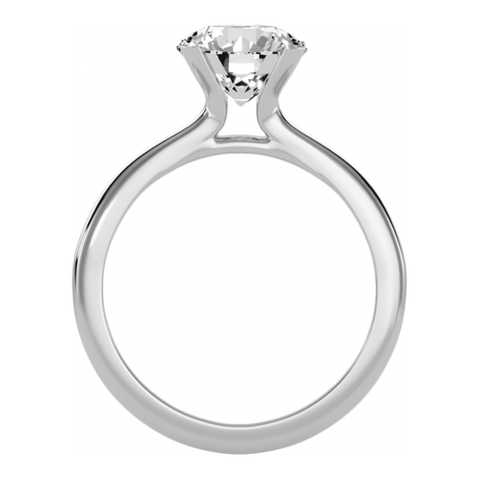 Engaging Solitaire Ring-Color_White-Gold