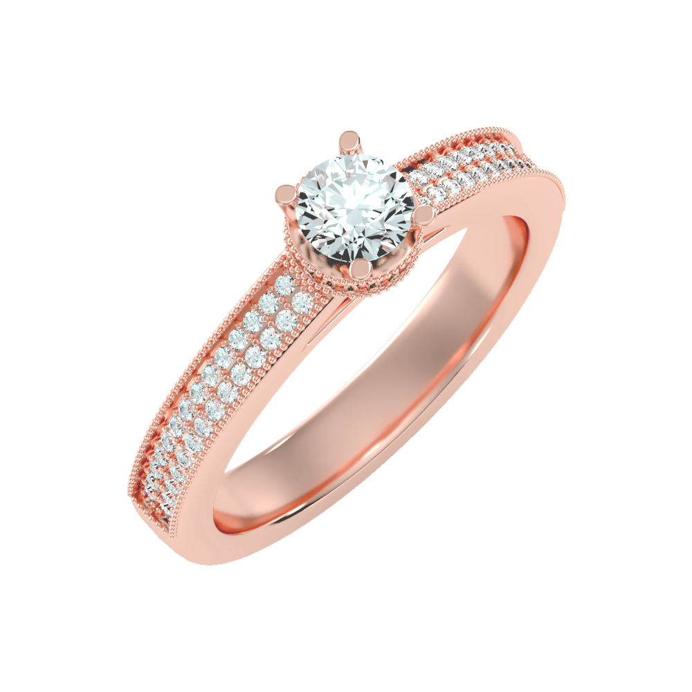 Gaz Solitaire Ring-Color_Rose-Gold