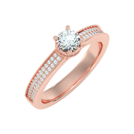 Gaz Solitaire Ring-Color_Rose-Gold