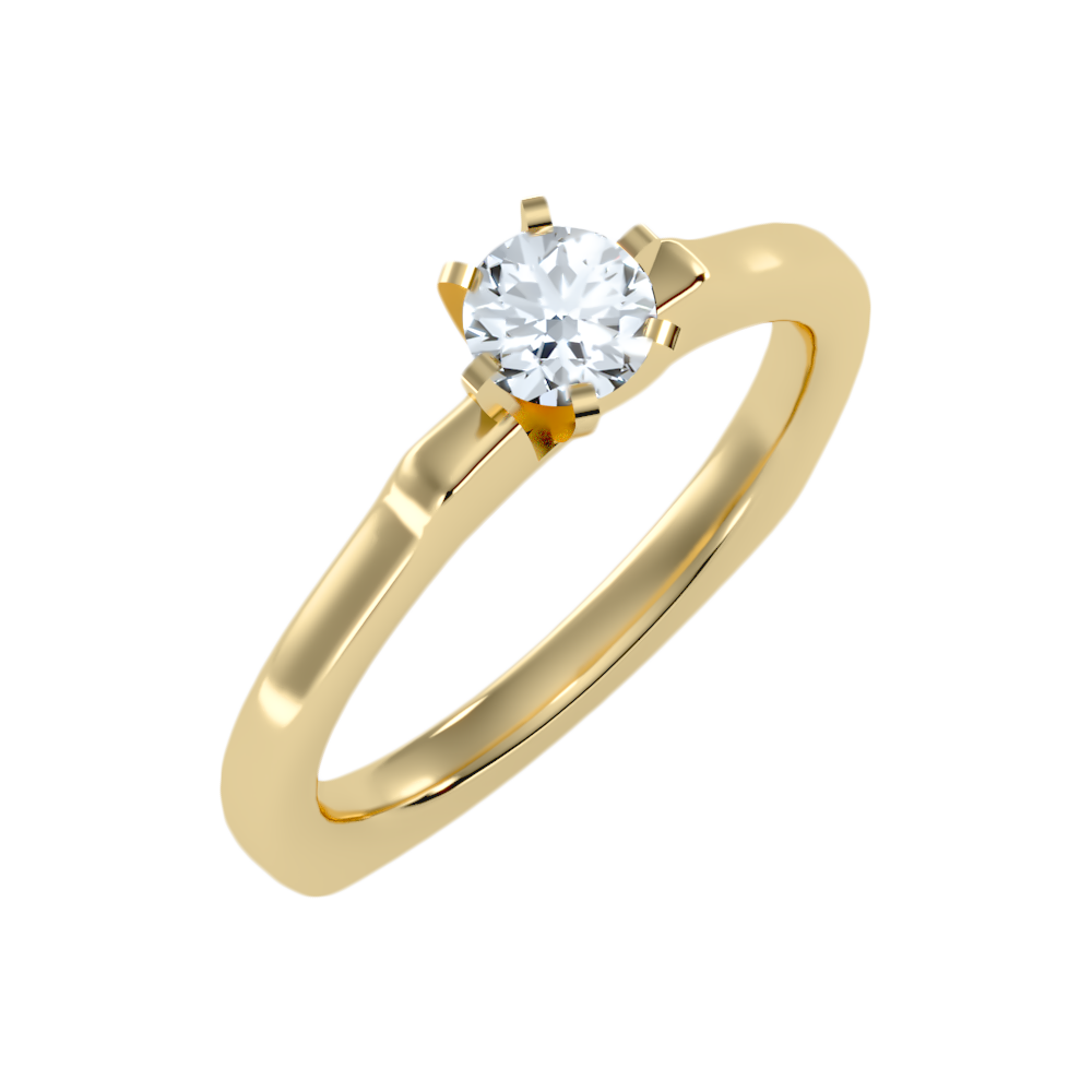 Lissome Solitaire Ring-Color_Yellow-Gold