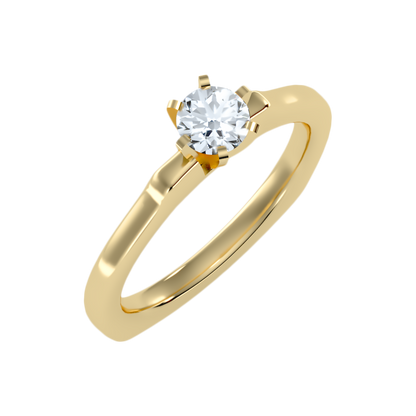 Lissome Solitaire Ring-Color_Yellow-Gold