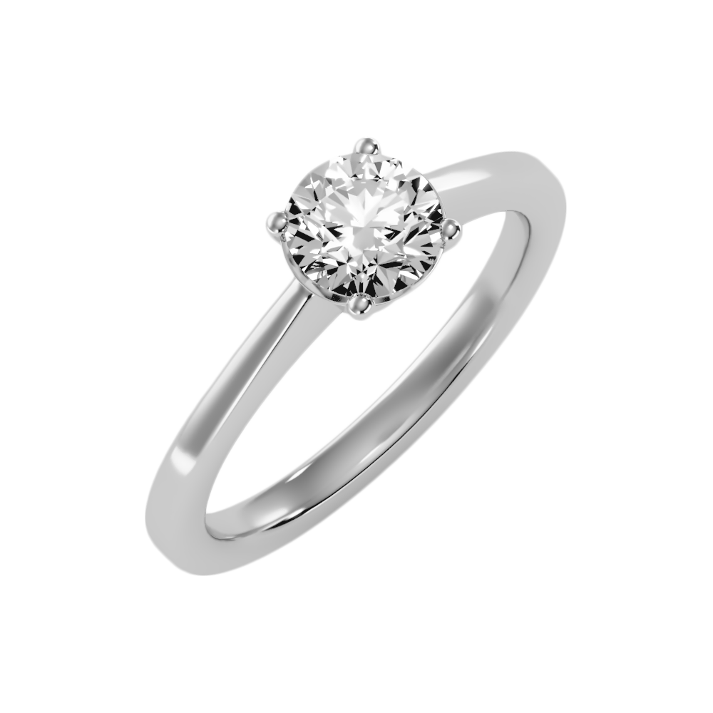 Chatoyer Classic Solitaire Ring-Color_White-Gold