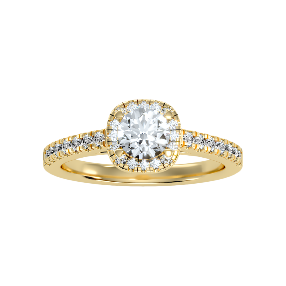 Bern Halo Diamond Engagement Ring
