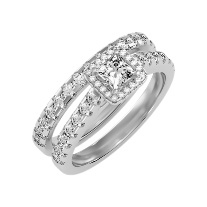 Sempiternal Bridal Ring Set-Color_White-Gold