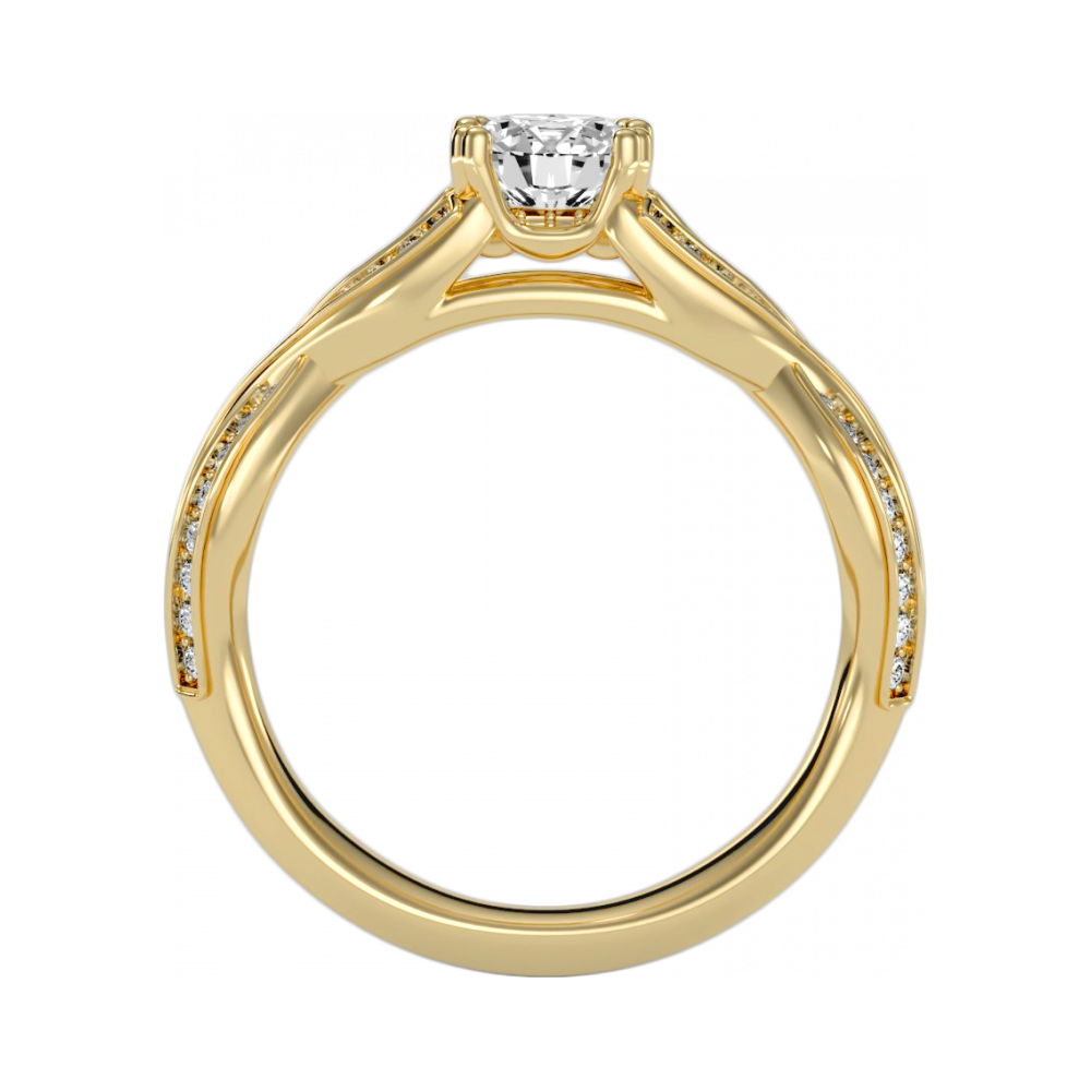 A Simple and Beautiful Engagement Ring-Color_Yellow-Gold