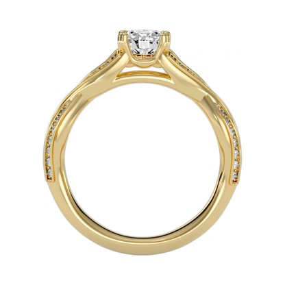 A Simple and Beautiful Engagement Ring-Color_Yellow-Gold