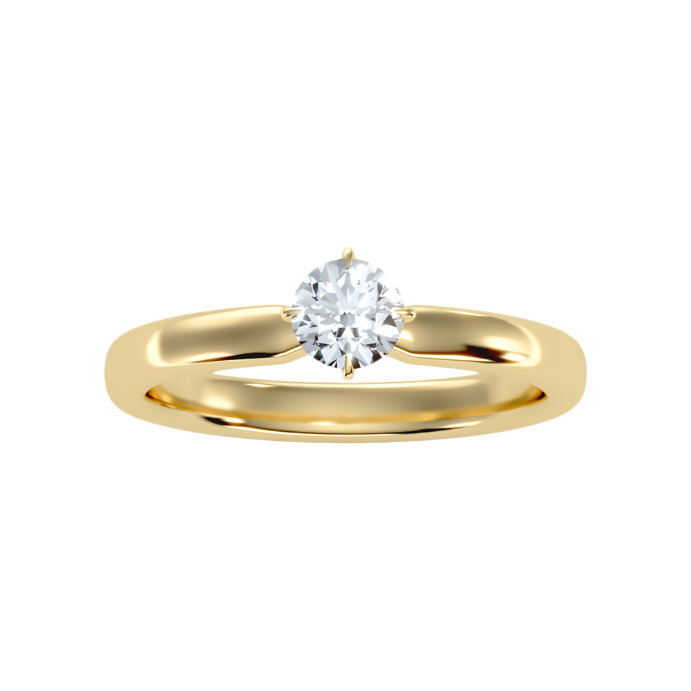 Ebullient Classic Solitaire Ring