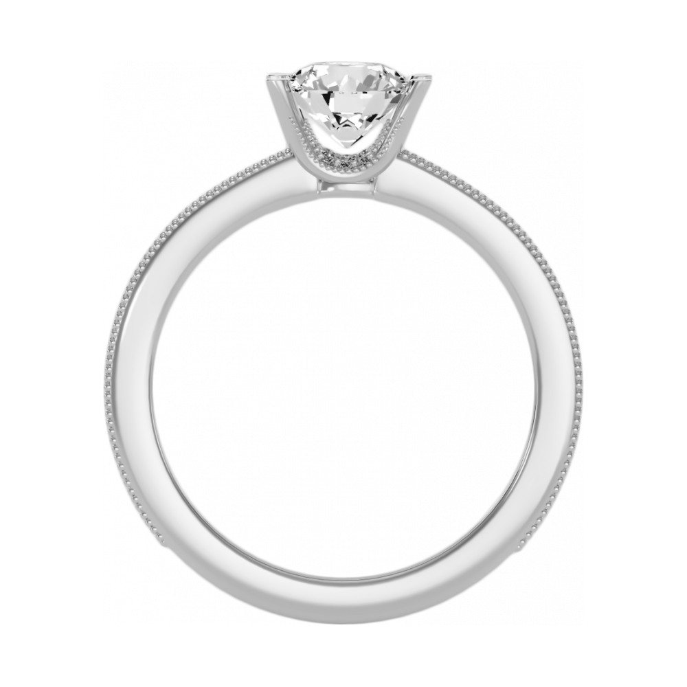 The Glamourous Solitaire Ring-Color_White-Gold
