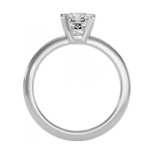Foxy Solitaire Ring-Color_White-Gold