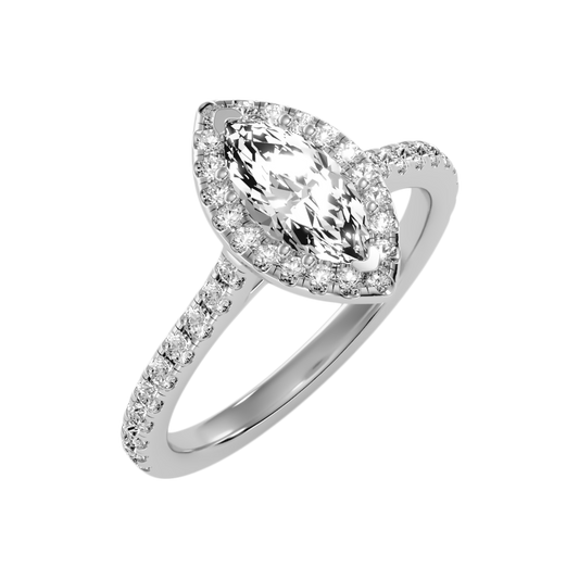 Phenomenal Marquise Shaped Diamond Ring