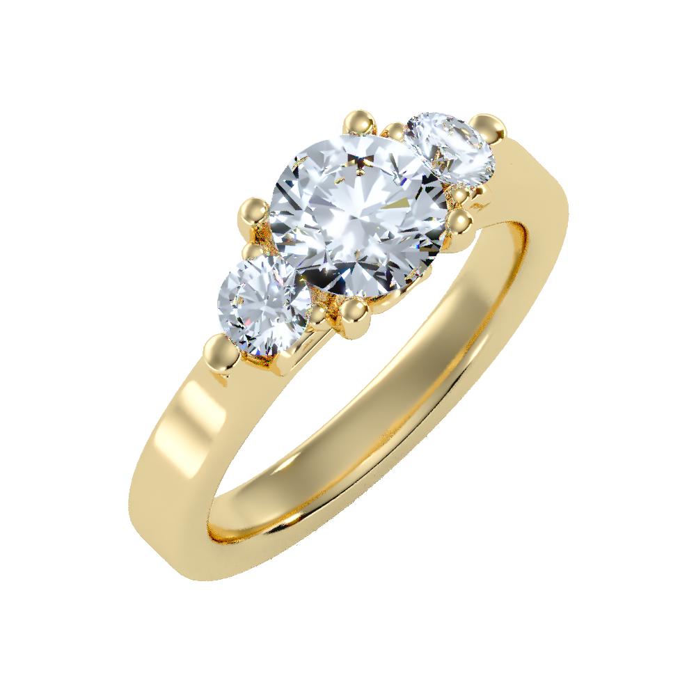 Rumie Tri Stone Ring
