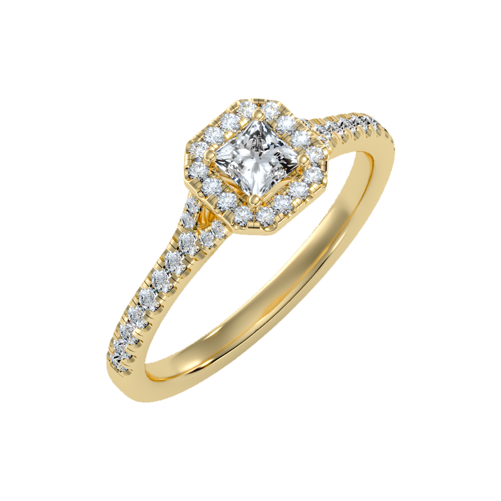 Refined Solitaire Ring-Color_Yellow-Gold