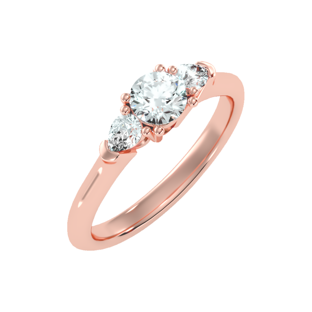 Efflorescence Solitaire Ring-Color_Rose-Gold